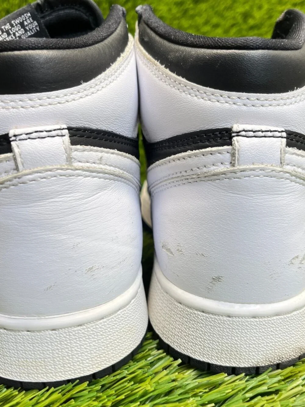 Nike Air Jordan 1 Retro High OG Boys Size 6.5Y White Basketball Shoes‎ Sneakers